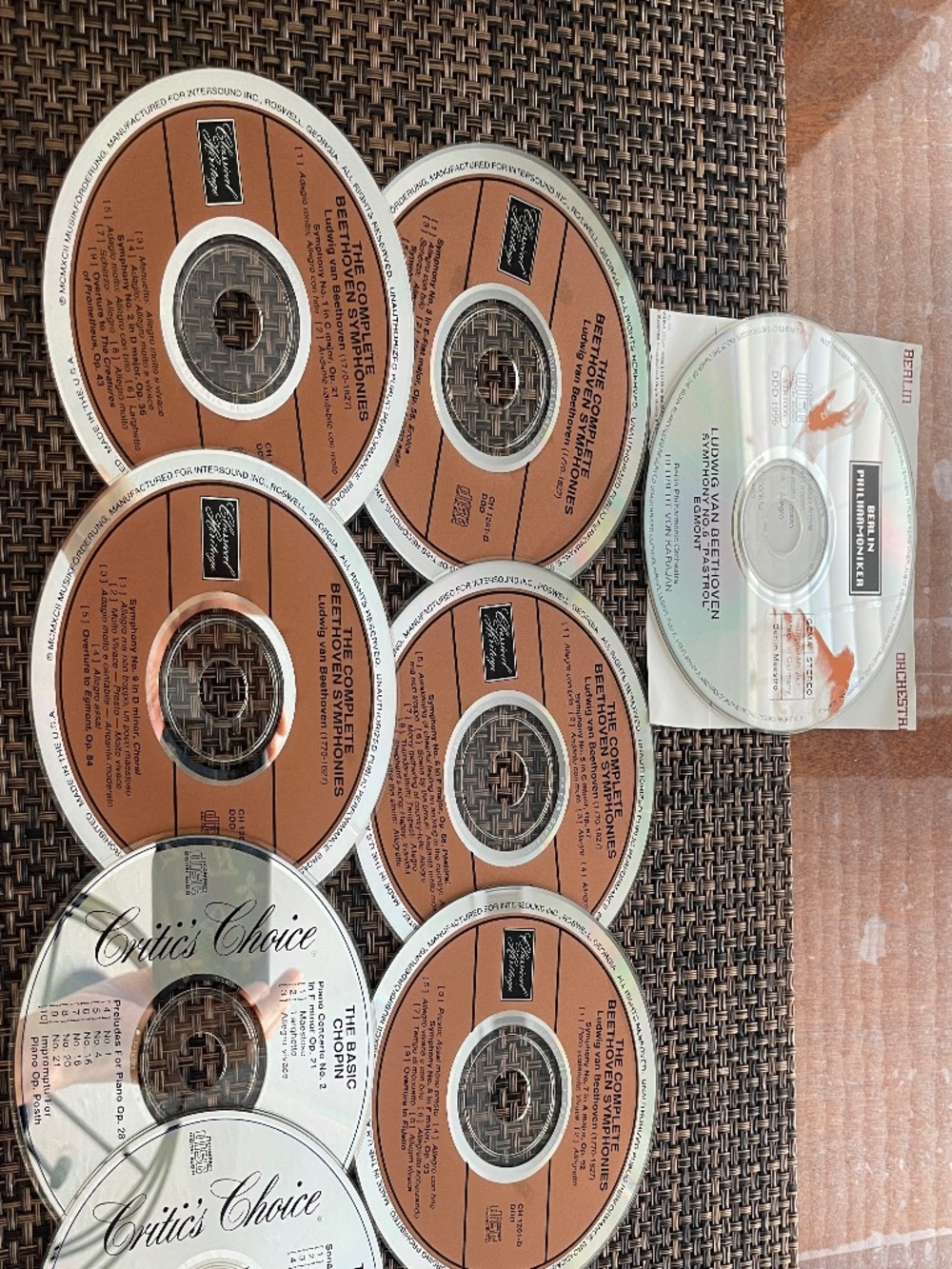 The Complete Beethoven Symphonies (CD Box Set, 5Discs w 2 of Chopin CD